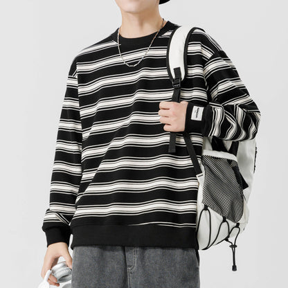 Casual Striped Sweater For Men