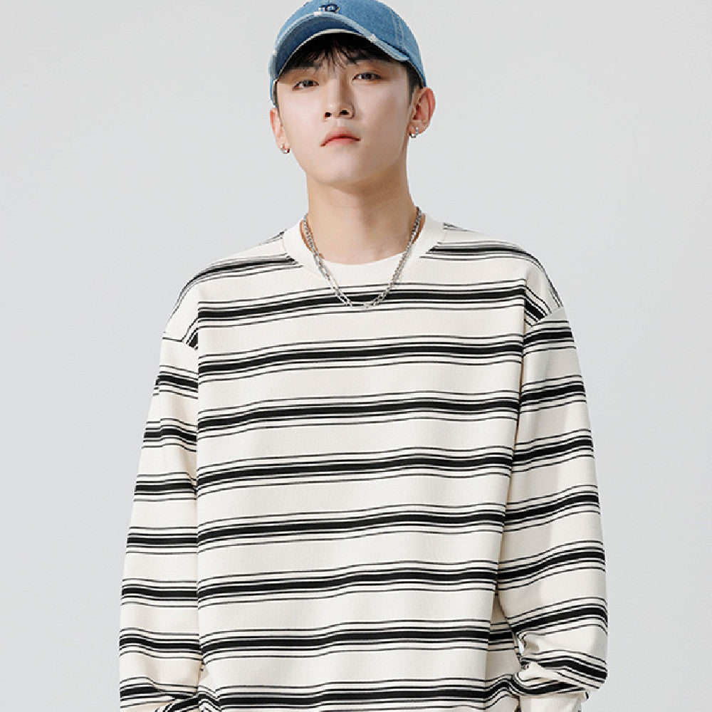 Casual Striped Sweater For Men