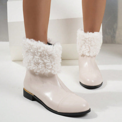 British Style Short Boots With Short Plush Autumn And Winter Ins All-match Fashion Women's Shoes